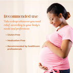 Authentic imported Three Lollies Preggie Pop Drops Plus jar for pregnant women experiencing morning sickness.