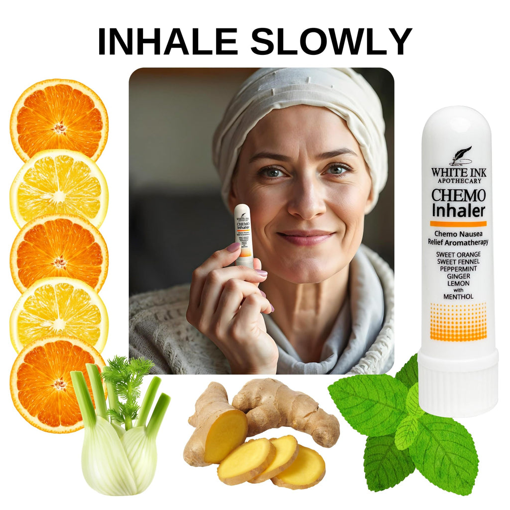 BPA free medical grade plastic aromatherapy inhaler for morning sickness.