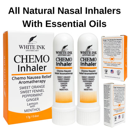 Portable travel size motion sickness relief stick with sweet orange scent.