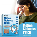Herbal anti nausea stickers applied behind the ear for cruise and car travel