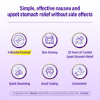 Nauzene 4 minute formula non drowsy chewables for fast stomach relief