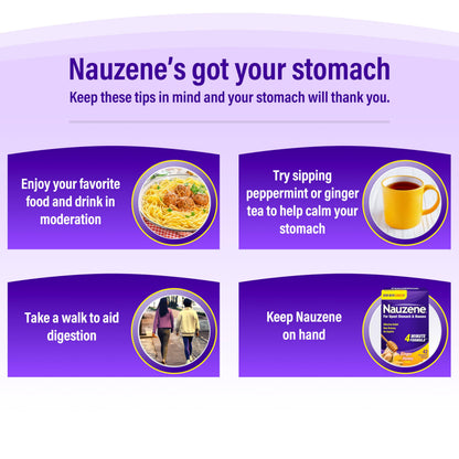 Nauzene authentic USA imported digestive health chewable tablets