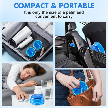 Pack of 45 blue KKEETUR emesis bags stacked to show quantity for family travel and emergency kits
