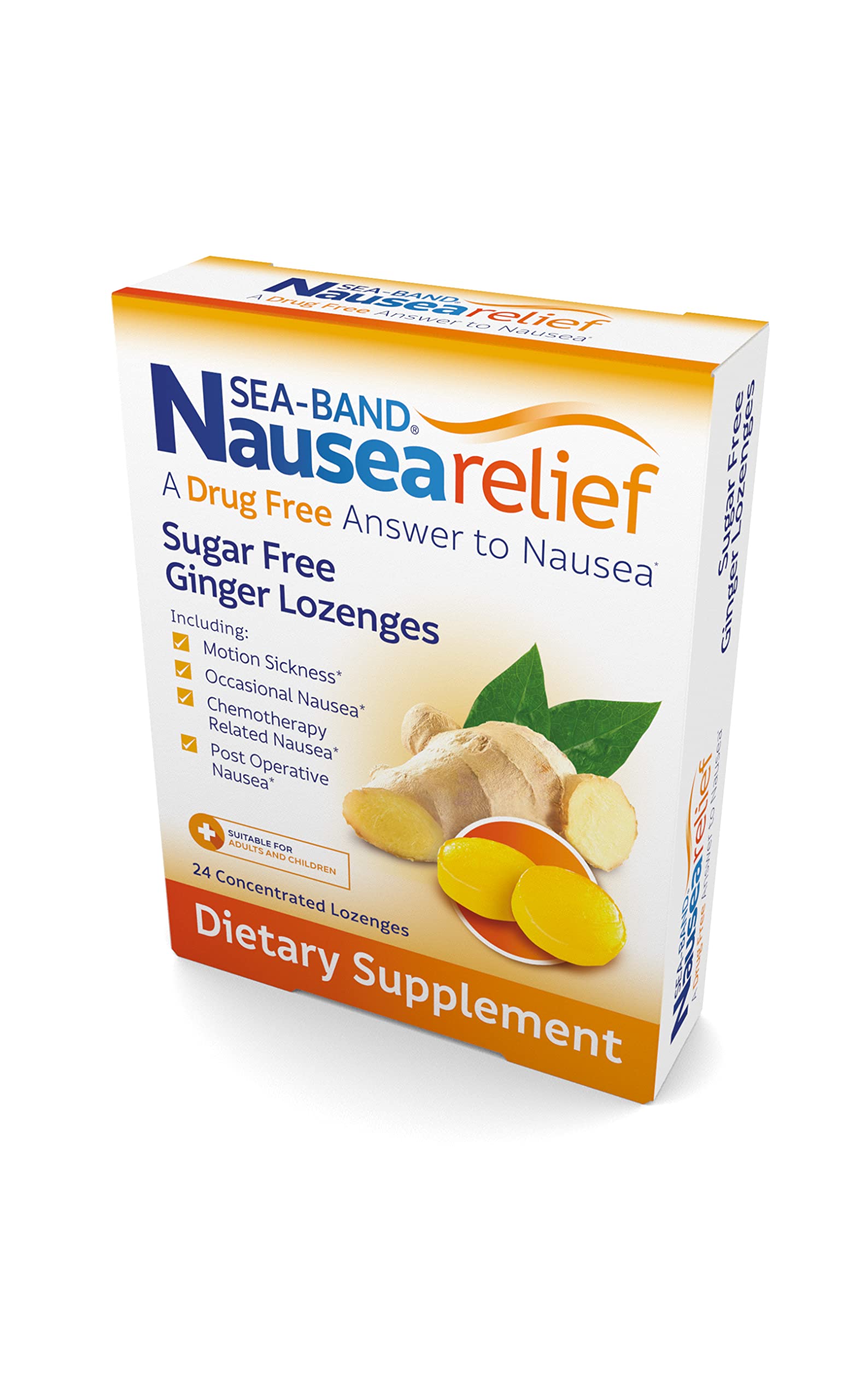 Sea-Band ginger oil dietary supplement for morning sickness support