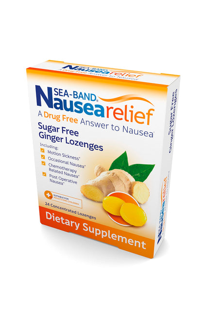 Sea-Band ginger oil dietary supplement for morning sickness support
