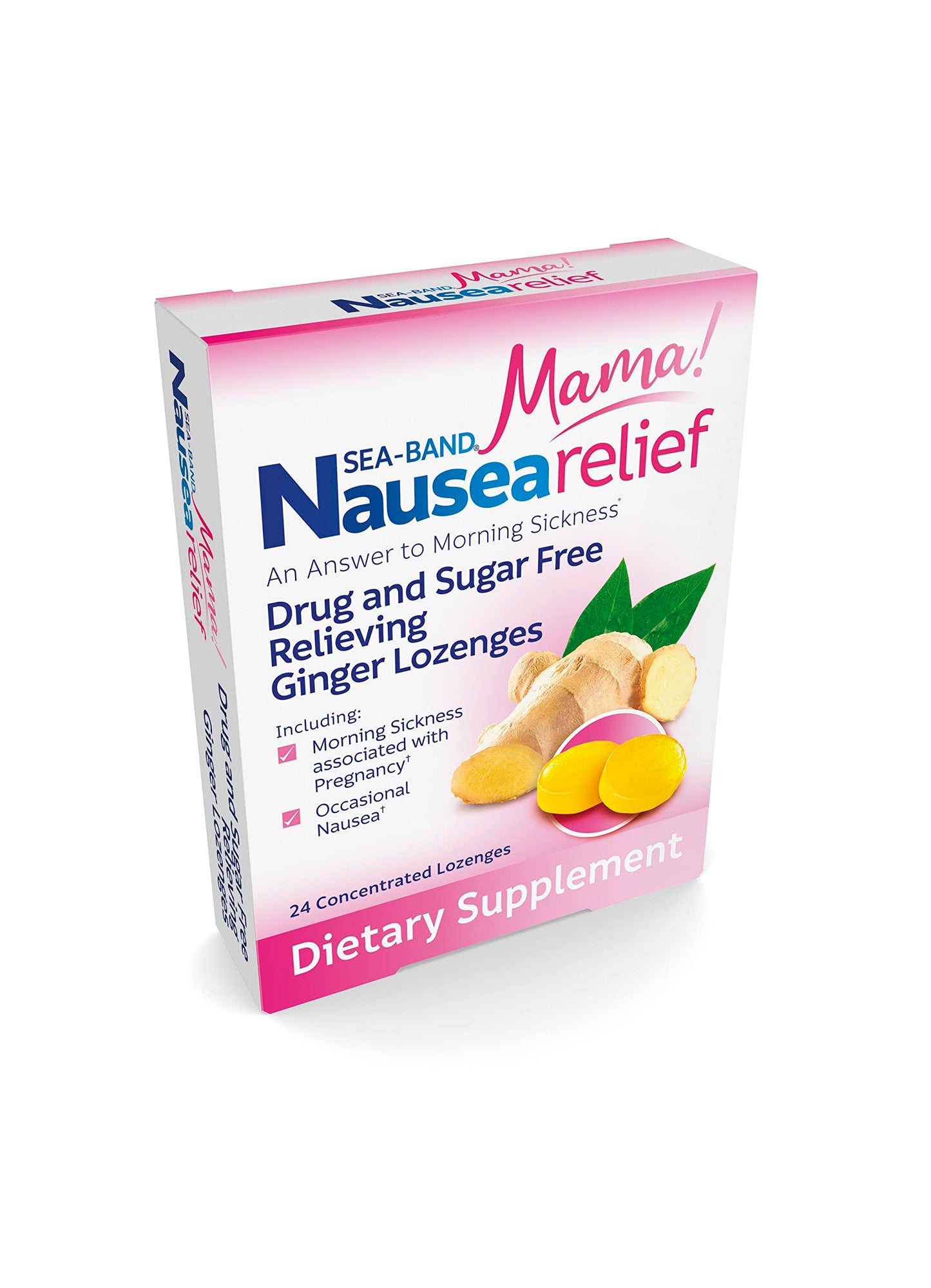 Sea-Band anti nausea lozenges safe for travel and motion sickness