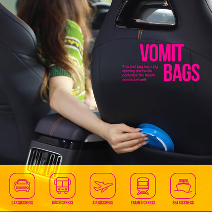 YGDZ blue waste disposal bags pack showing 15 pieces of compact emergency gear