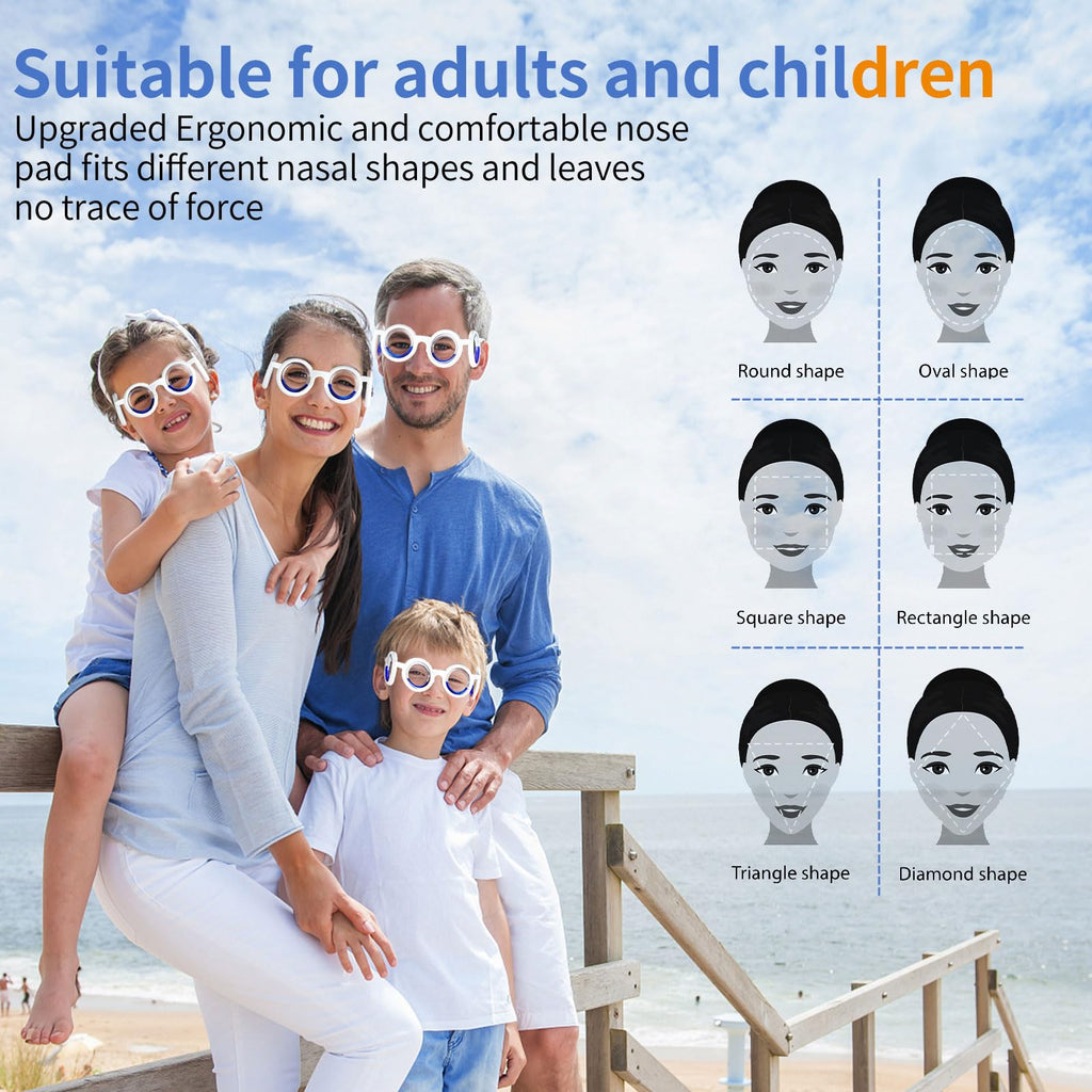 Hion anti vertigo glasses packaged as a single pair without a bag.