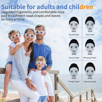 Hion anti vertigo glasses packaged as a single pair without a bag.