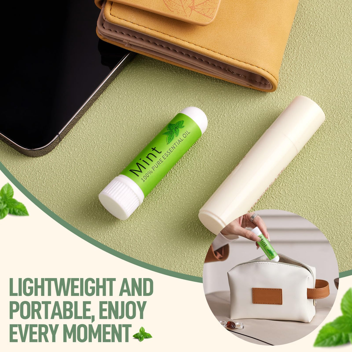 Hion aromatherapy stick for motion sickness and morning sickness relief