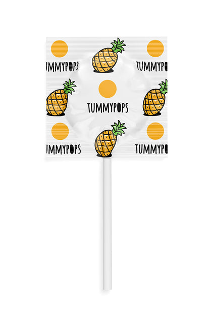 Tummypops 21 count bag nutritional facts showing organic ingredients list