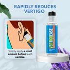 Topical application demonstration of the non drowsy motion sickness roll on formula behind the earlobe.