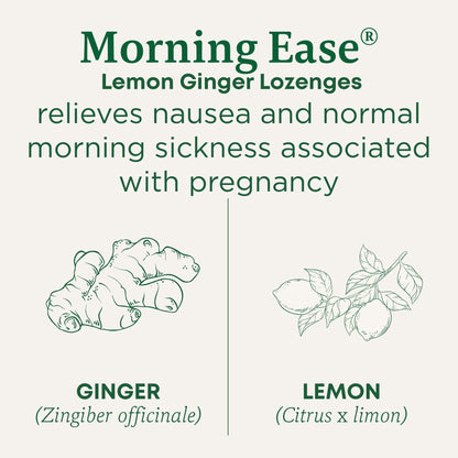 Individually wrapped organic lemon ginger morning sickness lozenges out of the bag