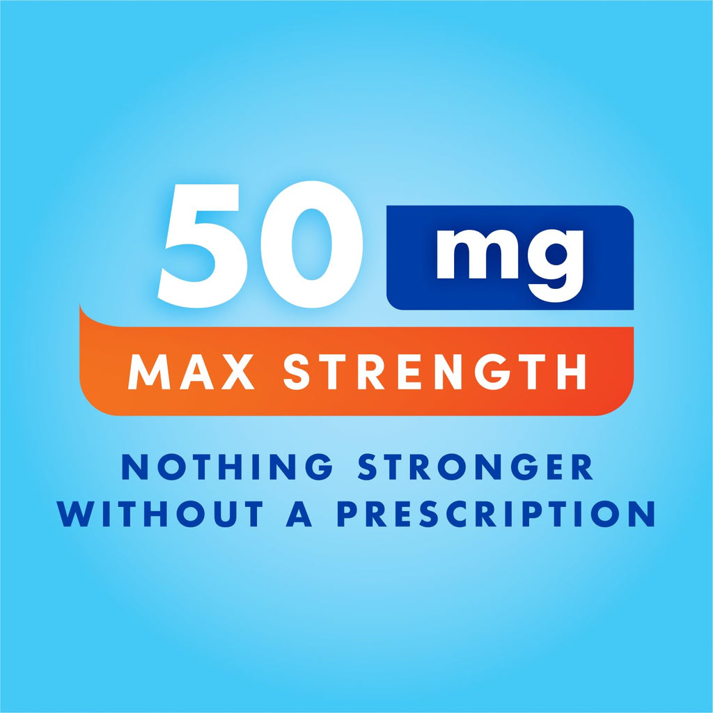 Bonine MAX max strength formula for nausea relief close up view