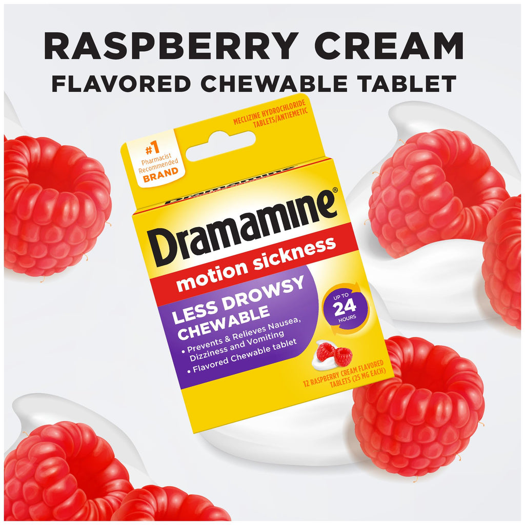 Dramamine less drowsy 12 count pack of 2 antiemetic remedy verification layout