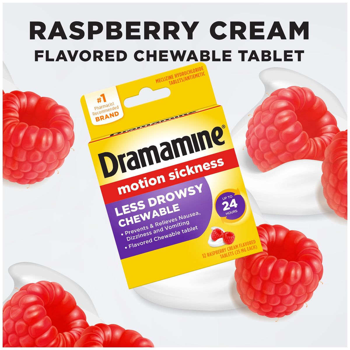 Dramamine less drowsy 12 count pack of 2 antiemetic remedy verification layout