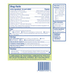 Back panel of NauseaCalm packaging showcasing the specific homeopathic active ingredients list