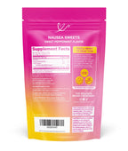 USA imported Pink Stork morning sickness candies pouch displayed with individual wrapped lozenges