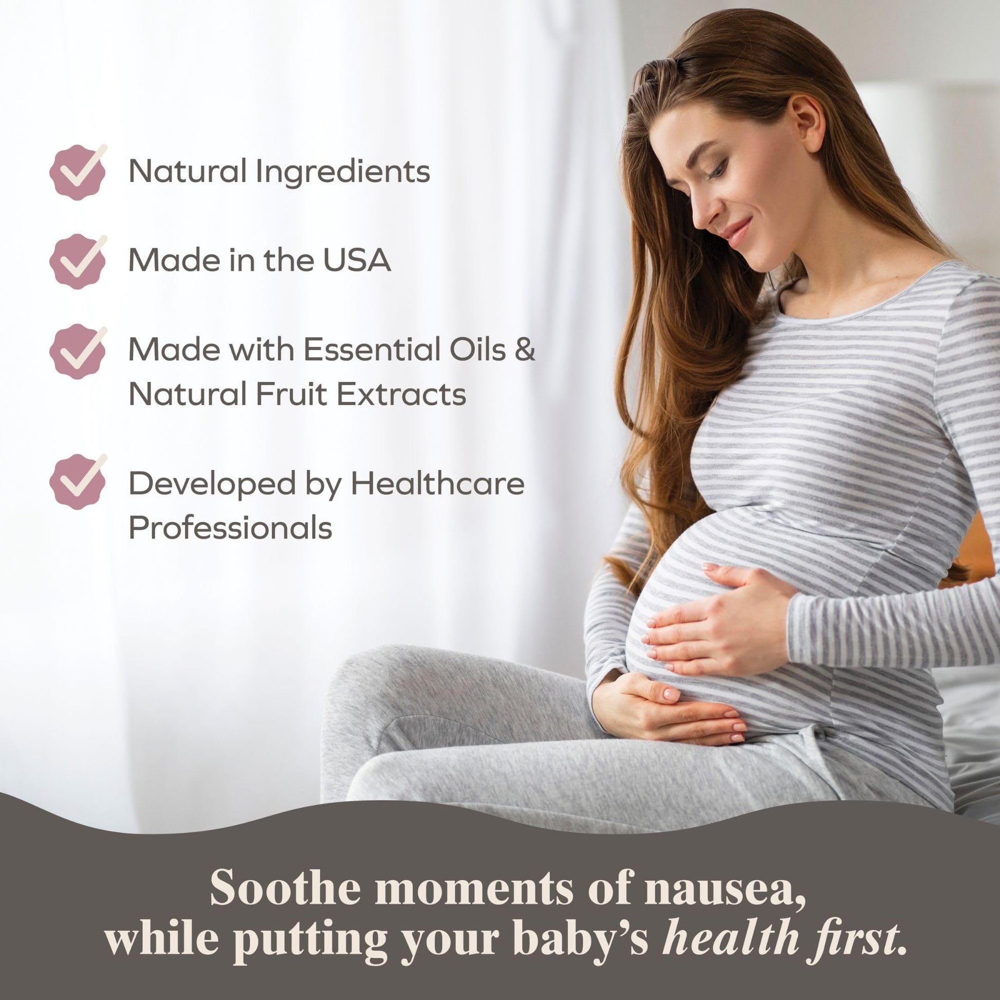 Authentic USA imported Preggie Pop Drops for natural first trimester stomach soothing