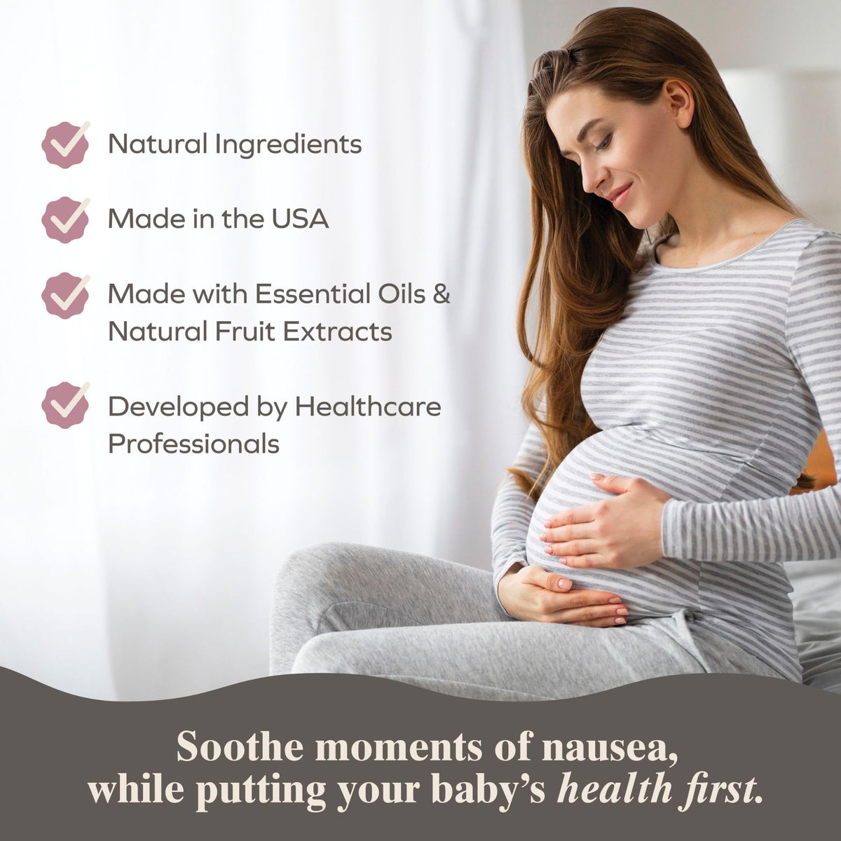 Authentic USA imported Preggie Pop Drops for natural first trimester stomach soothing