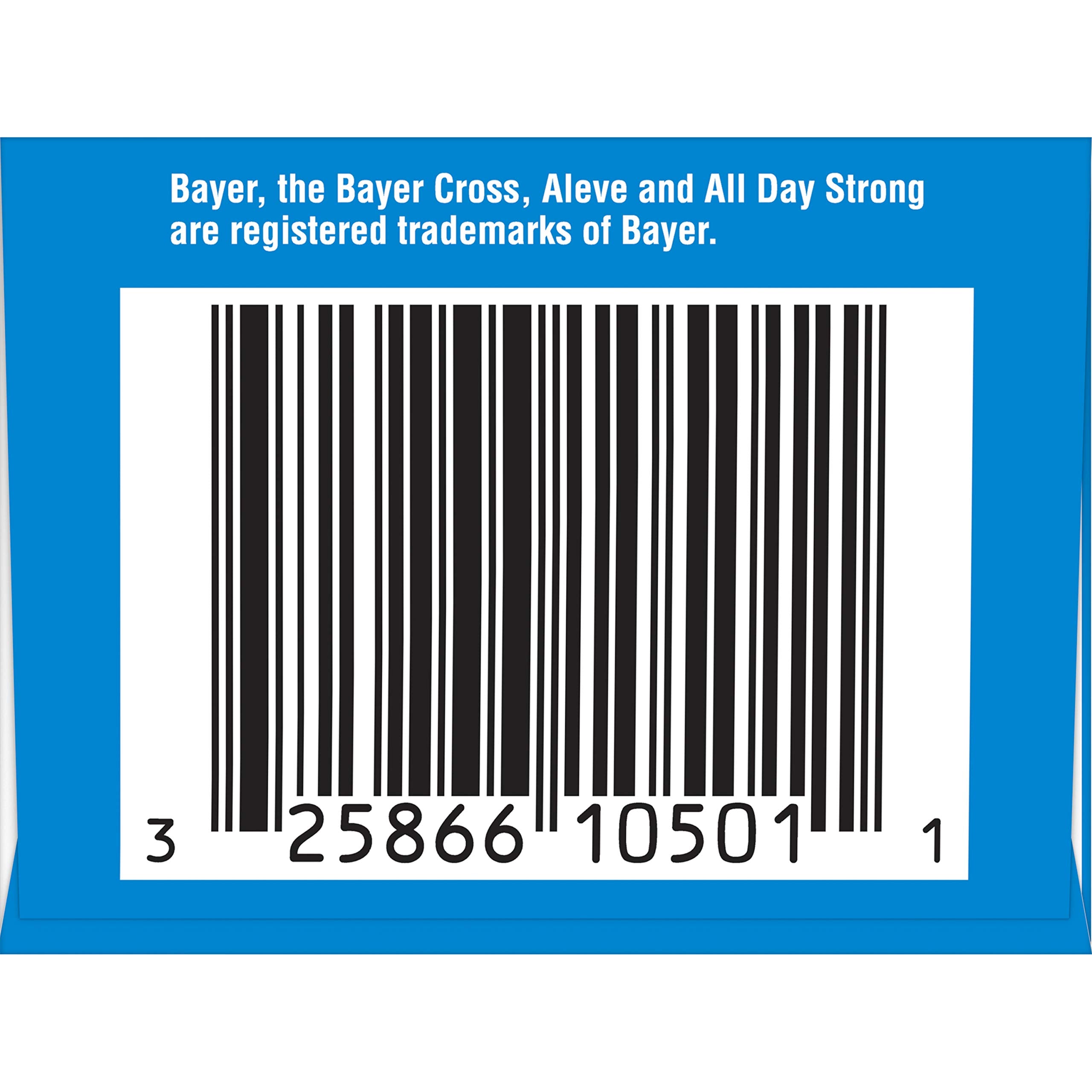 USA imported Aleve NSAID 12 hour backache and arthritis relief caplets