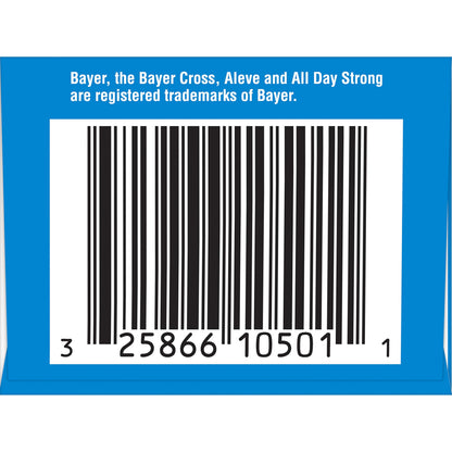 USA imported Aleve NSAID 12 hour backache and arthritis relief caplets