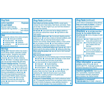 Rudra Retails imported Aleve 48 count total pain relief twin pack