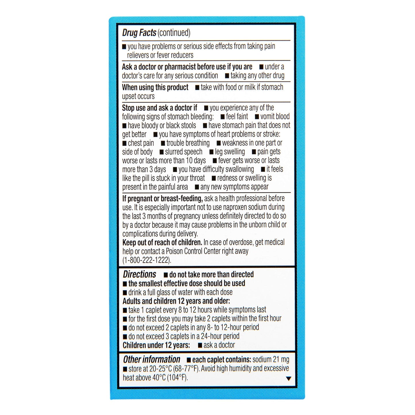USA imported Rite Aid muscle pain reliever tablets side packaging details