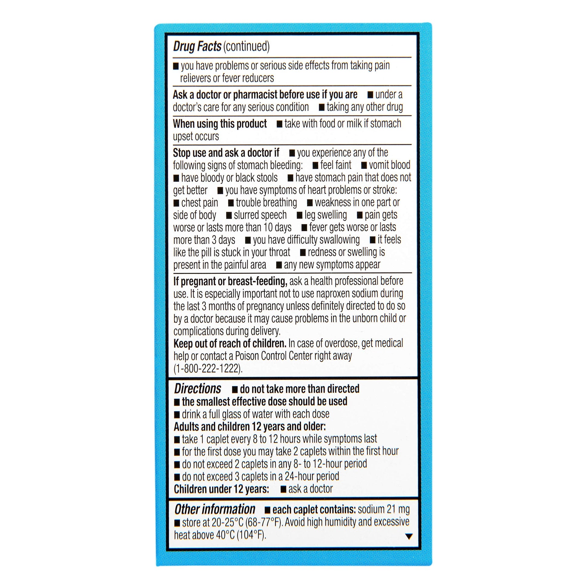 USA imported Rite Aid muscle pain reliever tablets side packaging details