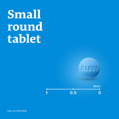 Genuine Aleve 220 mg naproxen sodium tablets for adult discomfort control