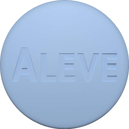 Aleve Naproxen Sodium 220 Milligrams bottle label details