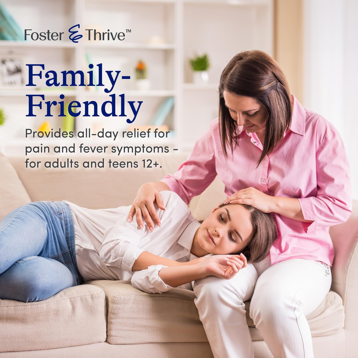 Foster and Thrive liquid gels 40 count bottle pack of three for menstrual cramp and headache relief