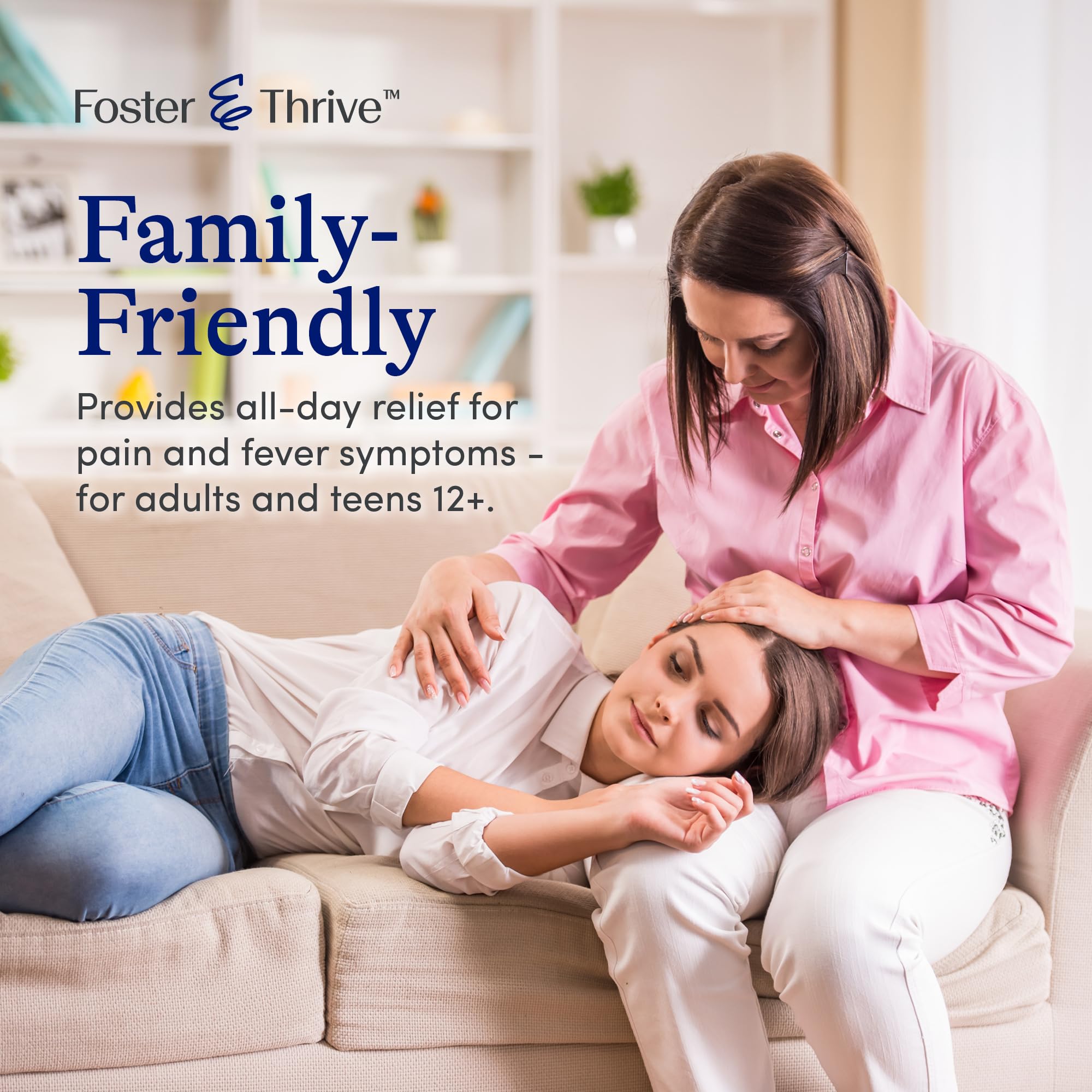 Foster and Thrive liquid gels 40 count bottle pack of three for menstrual cramp and headache relief