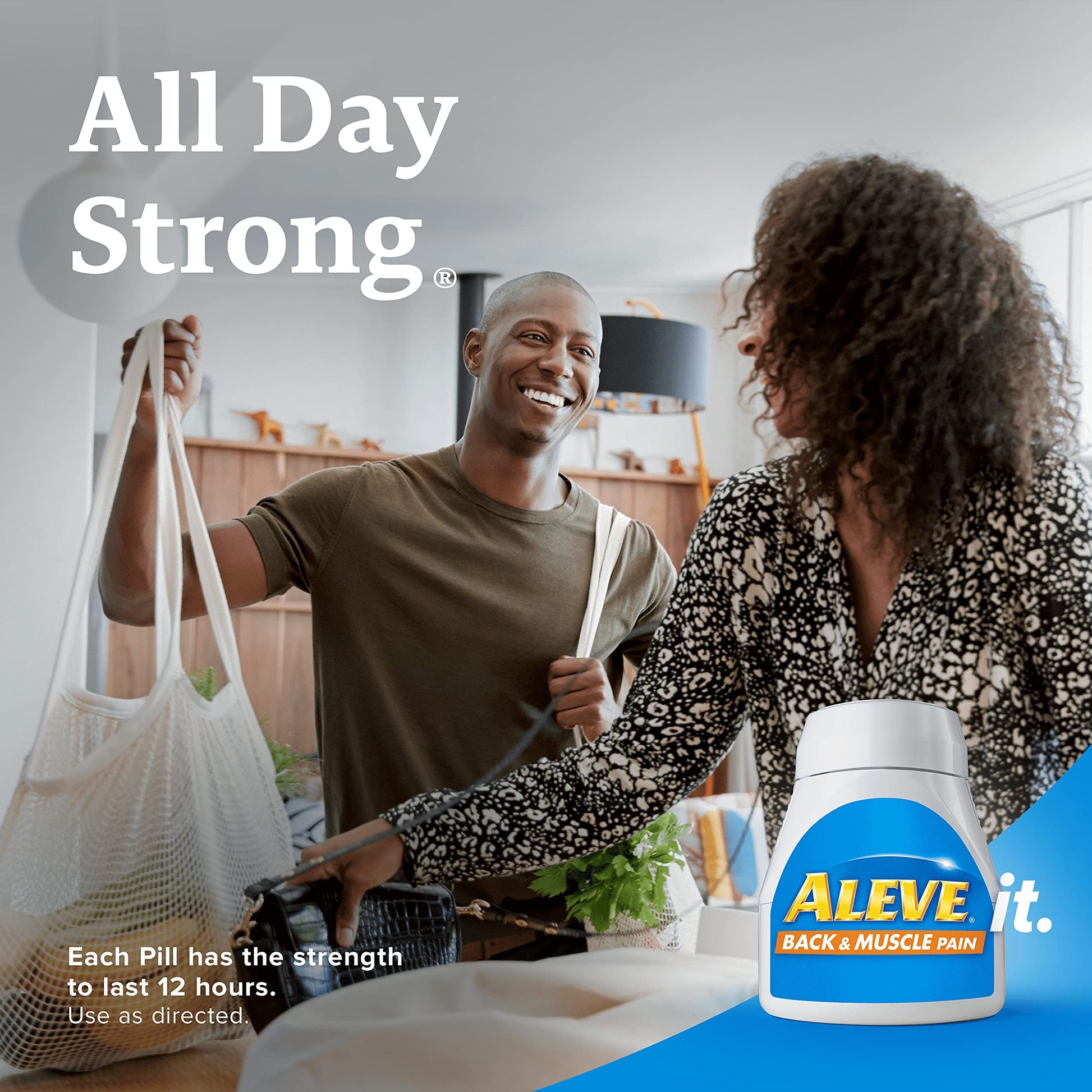 Aleve back and muscle pain bayer healthcare product seal
