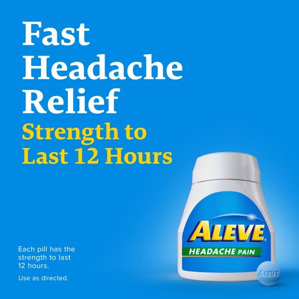 Aleve imported fever reducer and headache medicine adult dosage guide