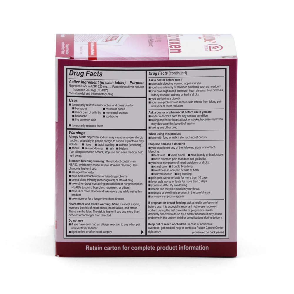 Medique Mediproxen 220 mg pain relief tablets individual packaging details