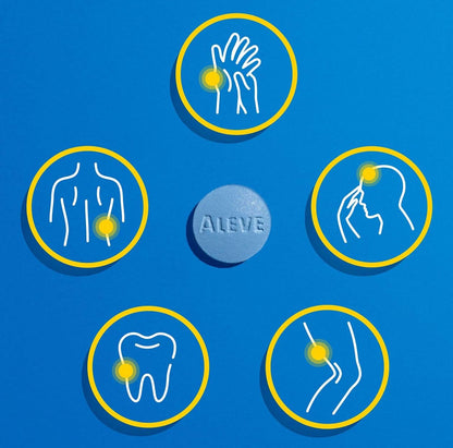 Aleve naproxen sodium 220 mg tablets long lasting pain relief