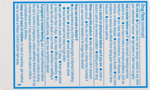 Aleve pain reliever and fever reducer nonsteroidal anti inflammatory drug facts