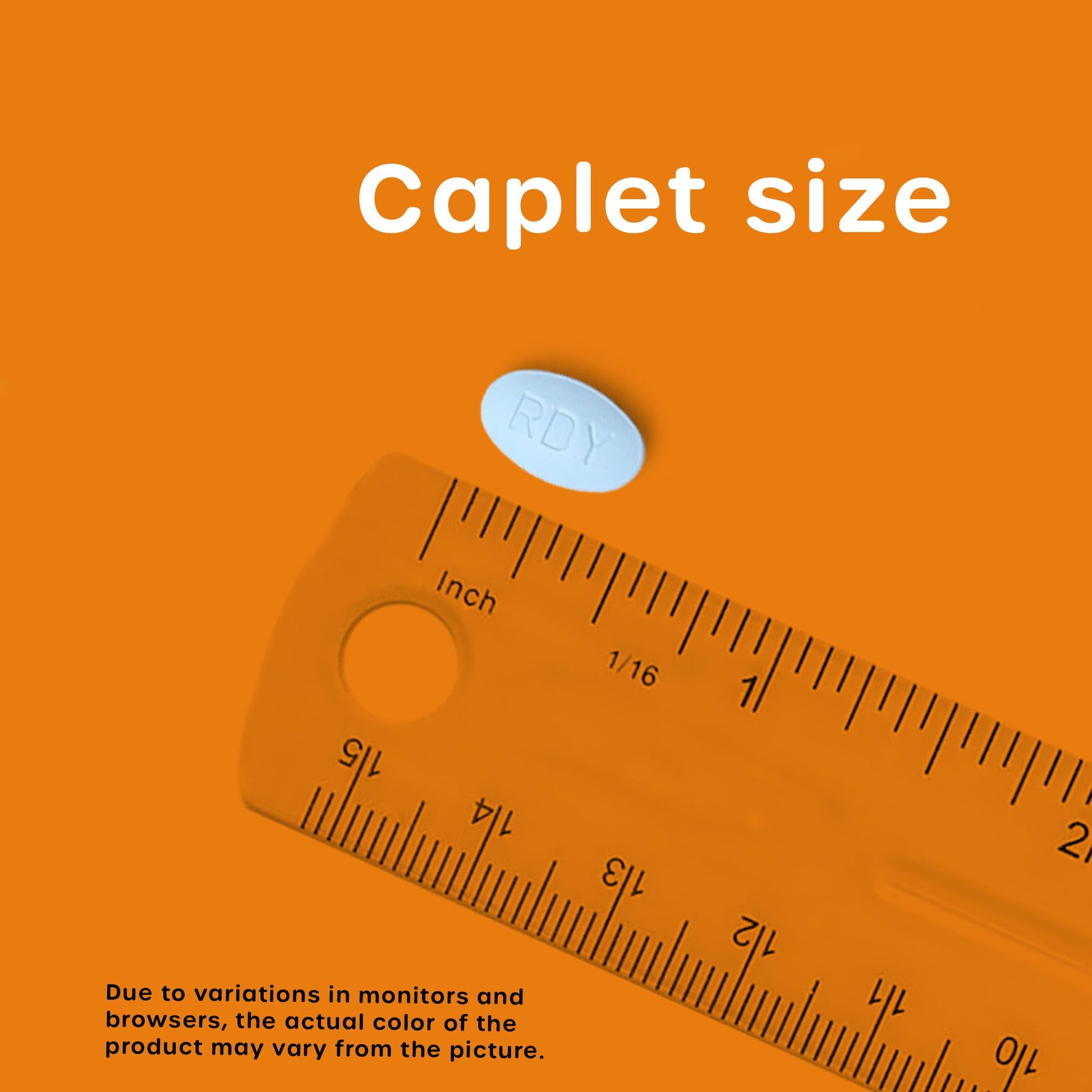HealthCareAisle Naproxen Sodium two hundred and twenty mg caplets demonstrating product size and blue tablet color