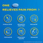 Aleve Body and Arthritis Pain Reliever packaging details showing twelve hour claim