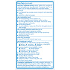 Full view of the fifty count Aleve over the counter fever reducer medication on a plain background.