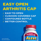 Aleve long lasting minor arthritis pain relief formula 160 count bottle on a clean white background