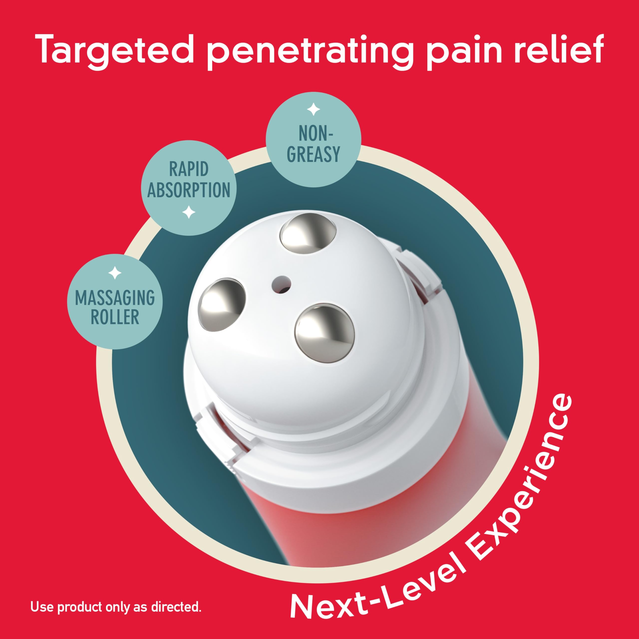 Tylenol Precise 4 ounce tube showing the built-in massaging rollerball applicator
