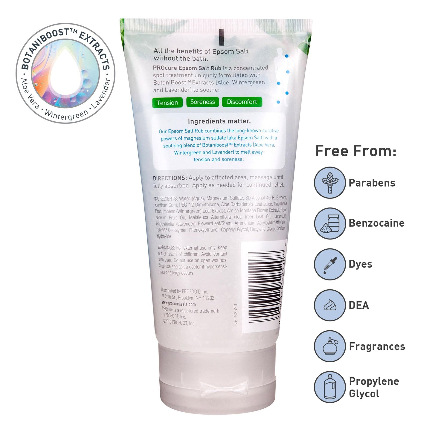 PROcure muscle recovery gel with arnica and wintergreen essential oils