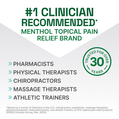 Biofreeze Colorless Menthol Gel 32 Fluid Ounce topical analgesic for muscle pain