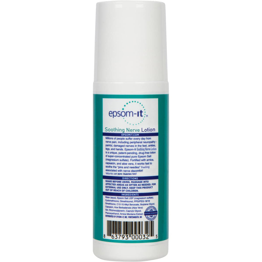 Epsom-It topical magnesium sulfate cream for muscle relaxation and nerve discomfort