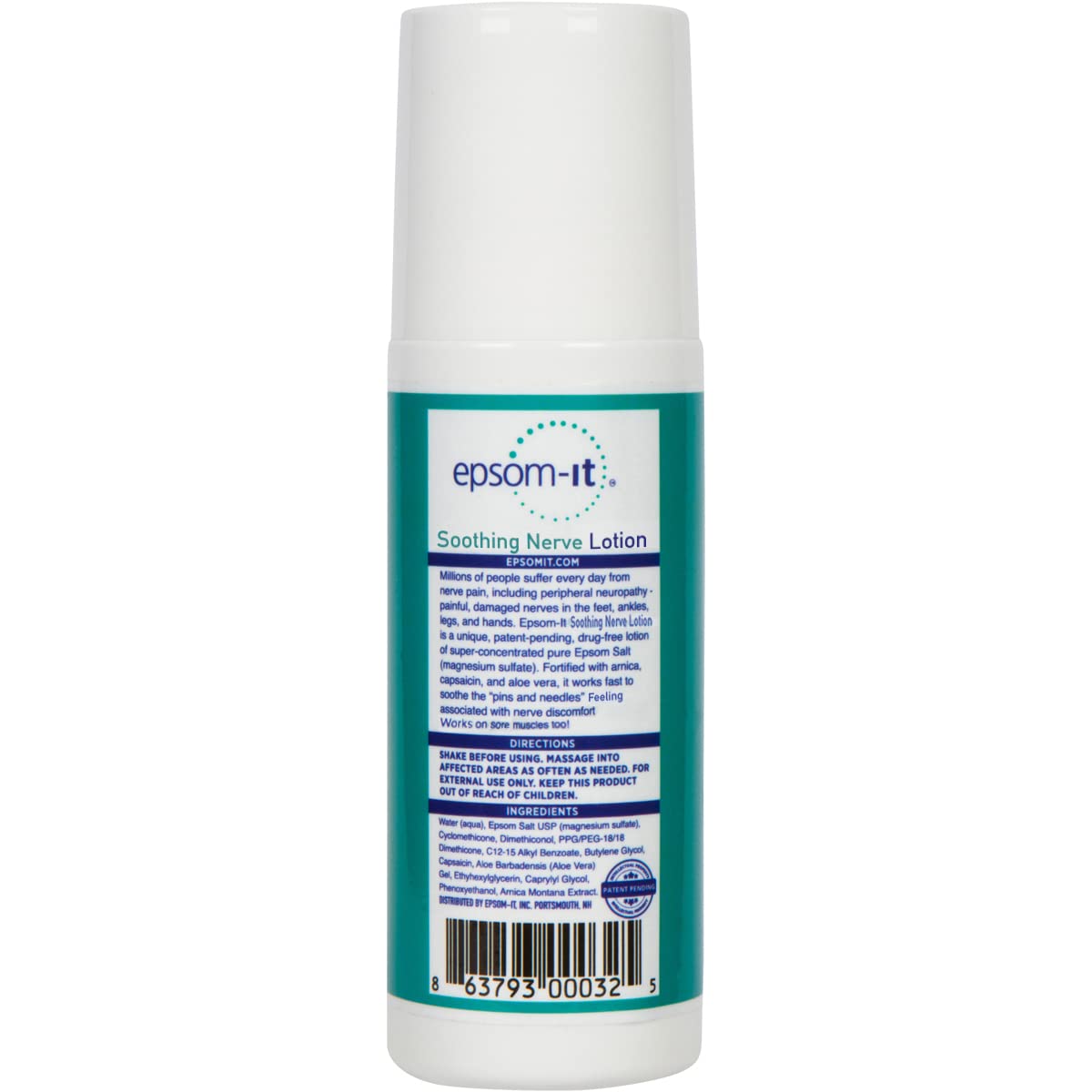 Epsom-It topical magnesium sulfate cream for muscle relaxation and nerve discomfort