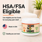 Sore No More warm therapy fast acting pain reliever side view