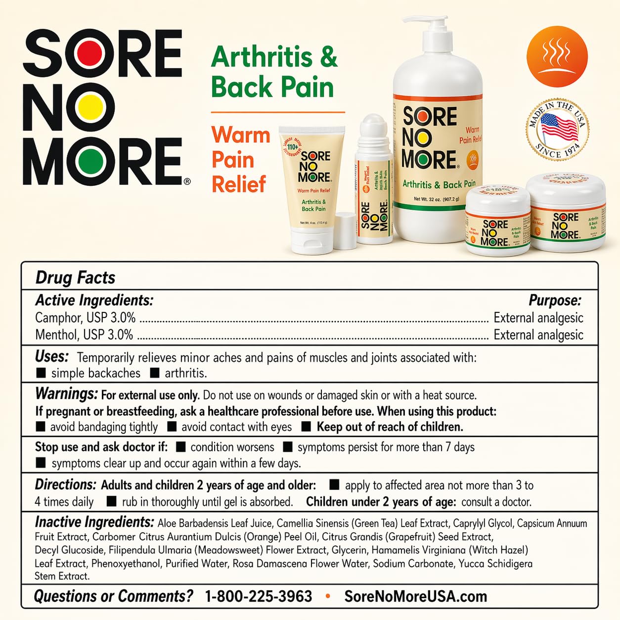 Sore No More authentic USA imported muscle ointment lifestyle view