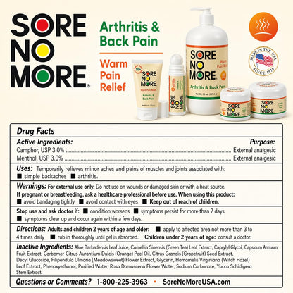 Sore No More authentic USA imported muscle ointment lifestyle view
